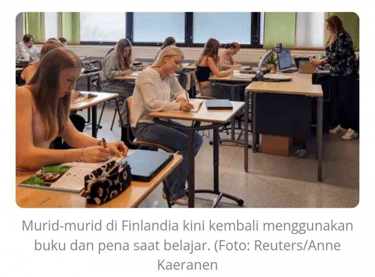 Berdampak Buruk, Pendidikan di Finlandia Tinggalkan Perangkat Digital, Kembali ke Pena dan Kertas